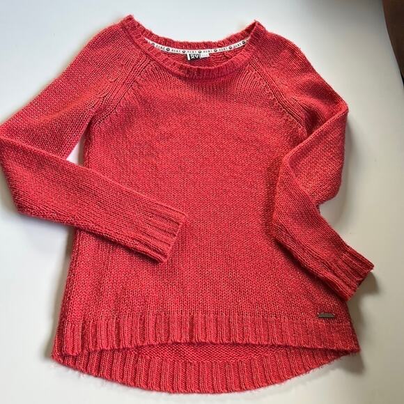 Roxy Shimmer Sweater Coral/Pink Size Small - Picture 1 of 3